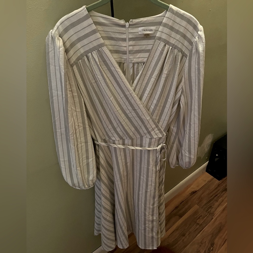 Calvin Klein business casual long sleeve, midi dress. Size 14.